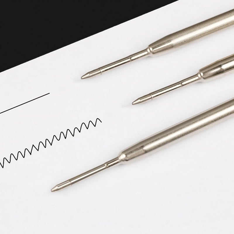 RUN FENG Pack of 10 Replaceable Ballpoint Pen Refills, G2 Gel Ink Refills,1mm Medium Point,Twist Pen Refill,Ball Point Pen Refills,Ink Refills for Pens,Black Ink Refills - Image 3